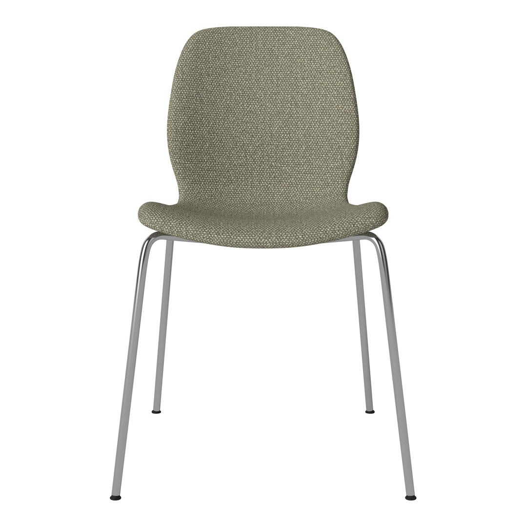 Chaise de salle à manger Seed - Rembourrée - Base chromée