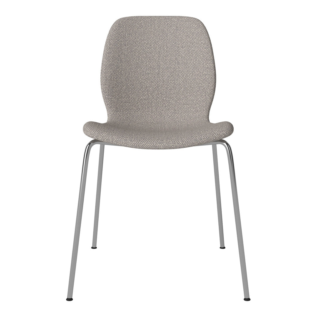Chaise de salle à manger Seed - Rembourrée - Base chromée