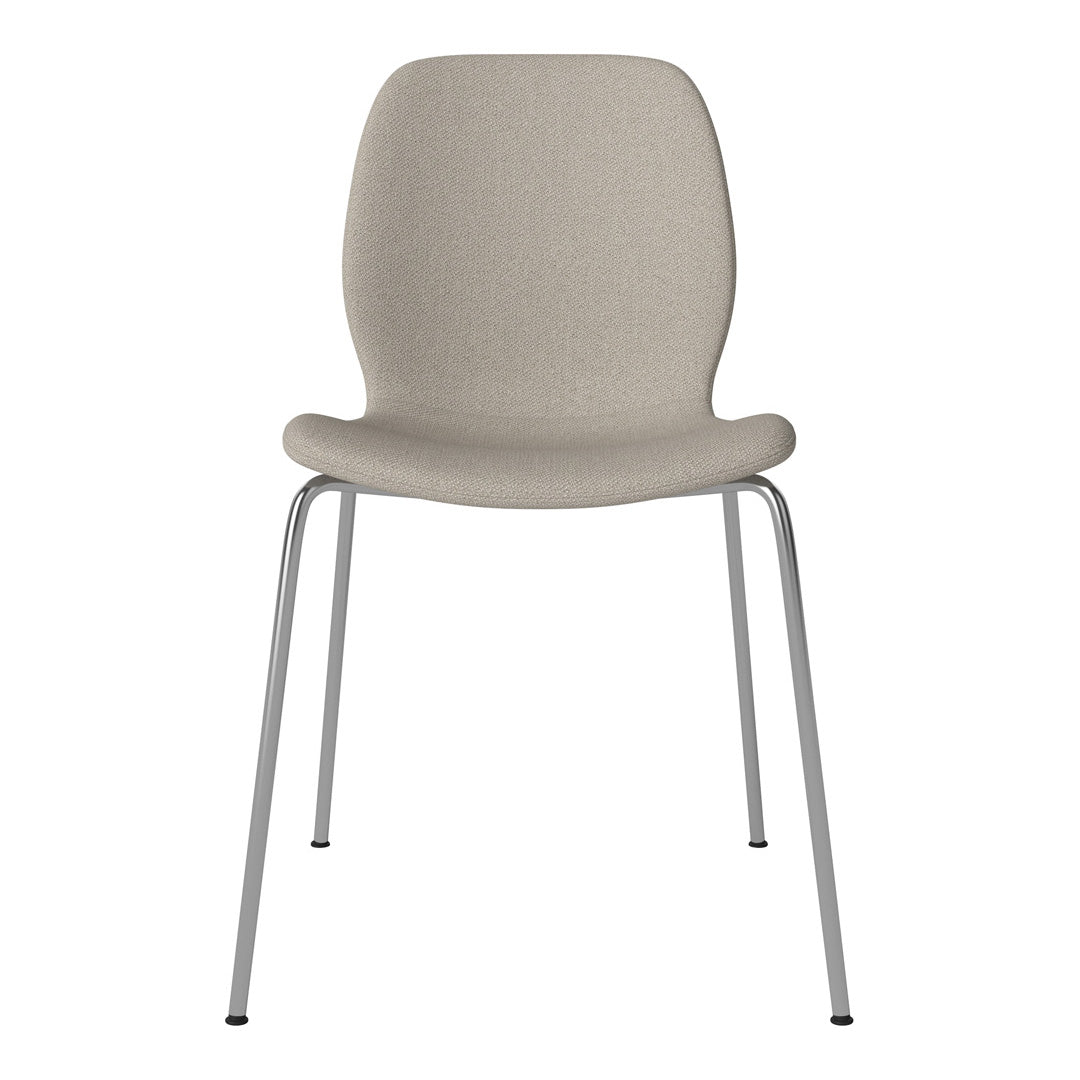 Chaise de salle à manger Seed - Rembourrée - Base chromée