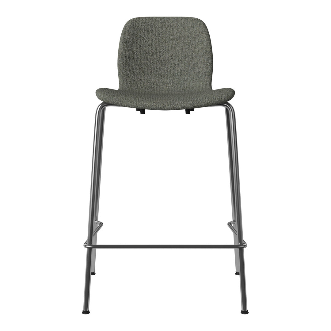 Chaise de comptoir Seed - Rembourrée - Base chromée