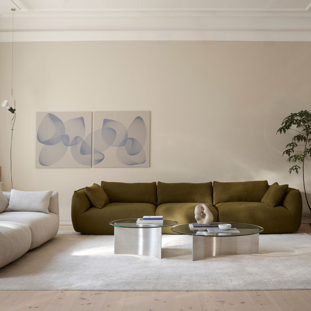Canapé modulaire trois places préconfiguré Ridge