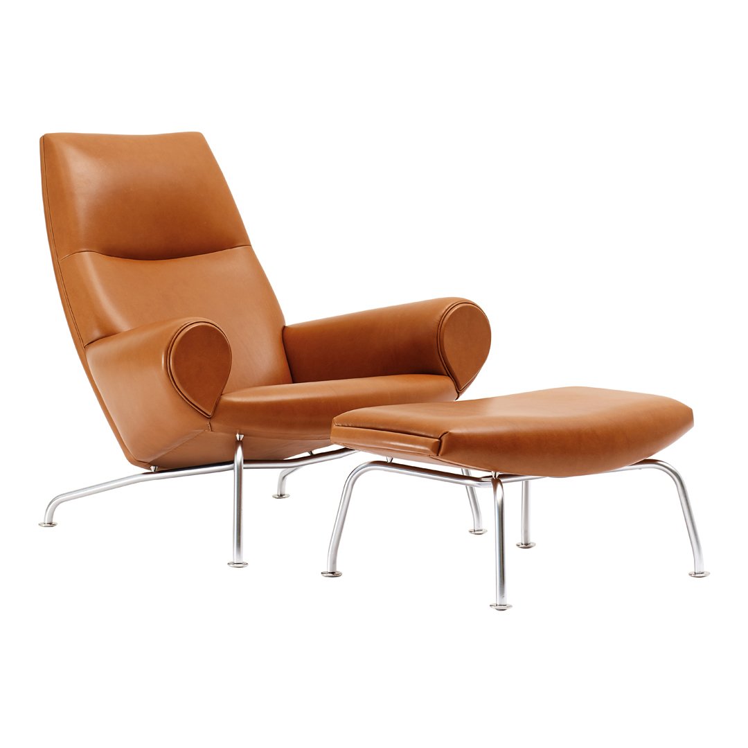 Ottoman Ox d'Erik Jörgensen Wegner pour chaises Ox/Queen