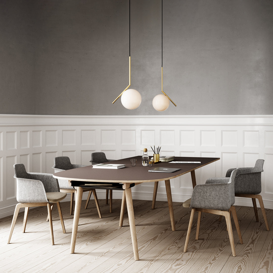 Fauteuil Tono - Assise rembourrée - Pieds en bois