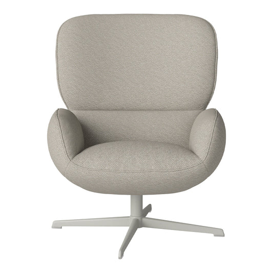 Fauteuil Ripon - Piètement 4 branches - Acier laqué gris