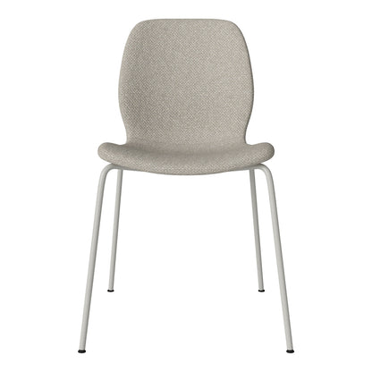 Chaise de salle à manger Seed - Rembourrée - Base en acier, laquée gris