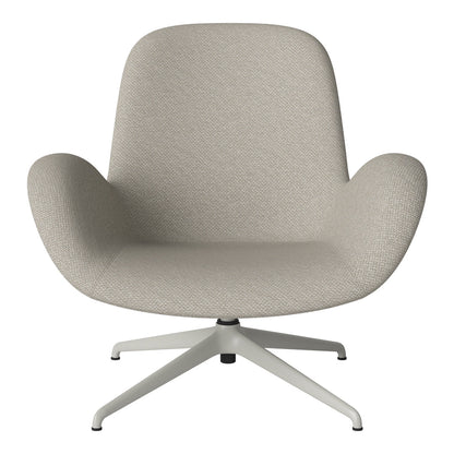 Fauteuil Seed Lounge - Rembourré - Piètement 4 branches - Acier laqué gris