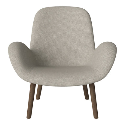 Fauteuil Seed Lounge - Rembourré - Base en chêne huilé, foncé