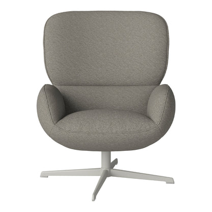 Fauteuil Ripon - Piètement 4 branches - Acier laqué gris