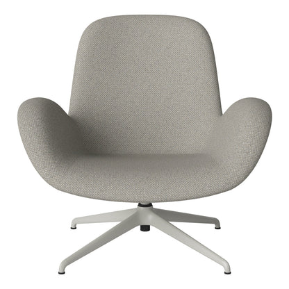 Fauteuil Seed Lounge - Rembourré - Piètement 4 branches - Acier laqué gris