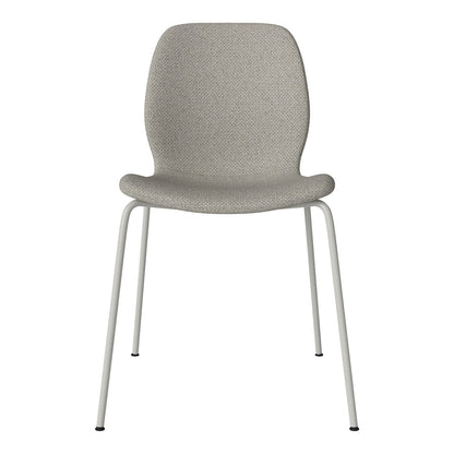 Chaise de salle à manger Seed - Rembourrée - Base en acier, laquée gris