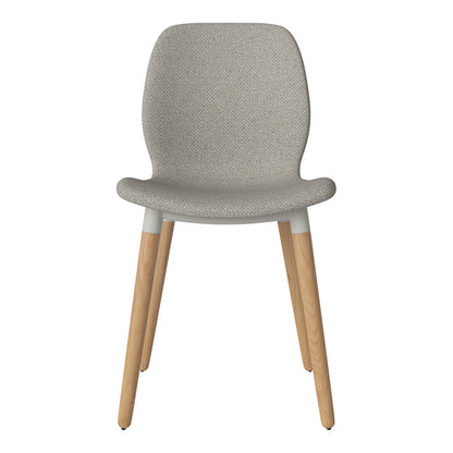 Chaise de salle à manger Seed - Rembourrée - Base en chêne huilé