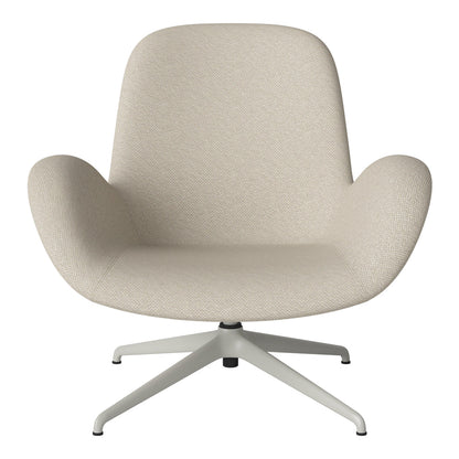 Fauteuil Seed Lounge - Rembourré - Piètement 4 branches - Acier laqué gris