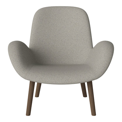 Fauteuil Seed Lounge - Rembourré - Base en chêne huilé, foncé