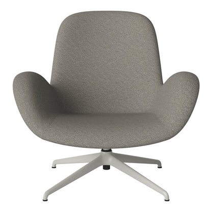 Fauteuil Seed Lounge - Rembourré - Piètement 4 branches - Acier laqué gris