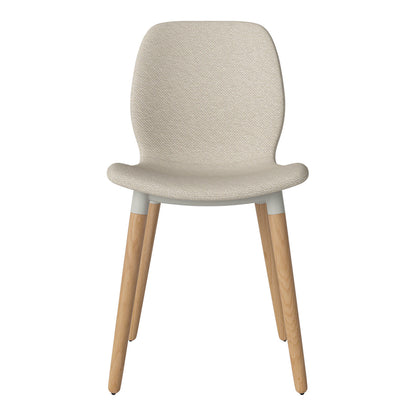 Chaise de salle à manger Seed - Rembourrée - Base en chêne huilé