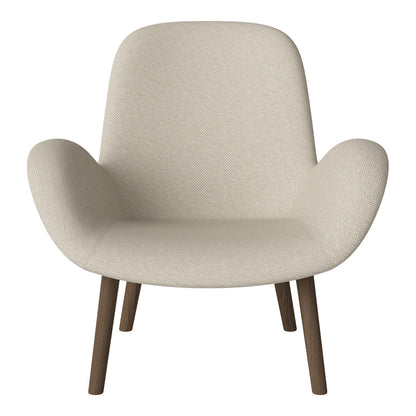 Fauteuil Seed Lounge - Rembourré - Base en chêne huilé, foncé