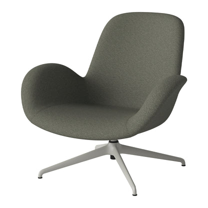 Fauteuil Seed Lounge - Rembourré - Piètement 4 branches - Acier laqué gris