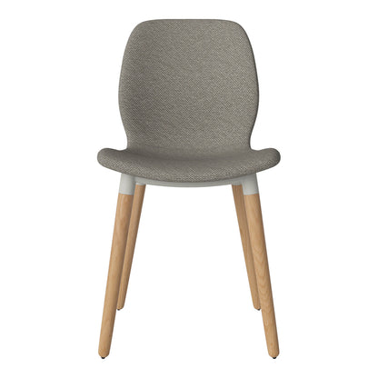 Chaise de salle à manger Seed - Rembourrée - Base en chêne huilé