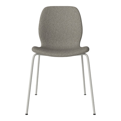 Chaise de salle à manger Seed - Rembourrée - Base en acier, laquée gris