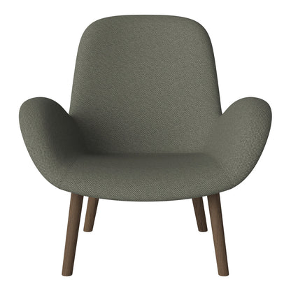 Fauteuil Seed Lounge - Rembourré - Base en chêne huilé, foncé