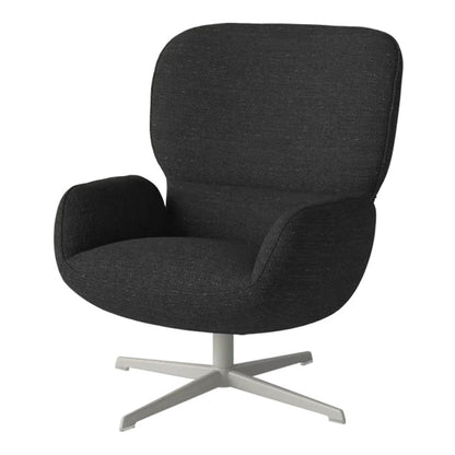 Fauteuil Ripon - Piètement 4 branches - Acier laqué gris