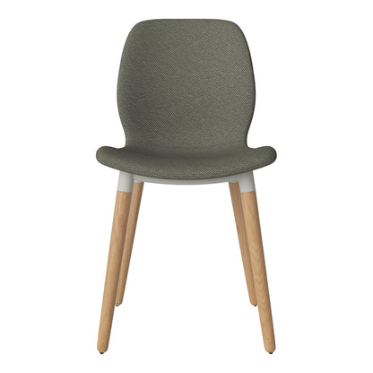 Chaise de salle à manger Seed - Rembourrée - Base en chêne huilé