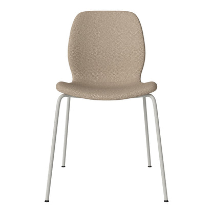 Chaise de salle à manger Seed - Rembourrée - Base en acier, laquée gris