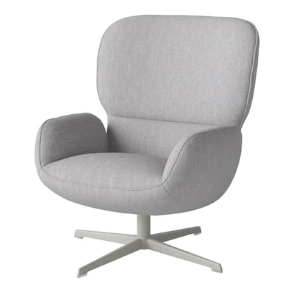 Fauteuil Ripon - Piètement 4 branches - Acier laqué gris