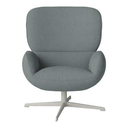 Fauteuil Ripon - Piètement 4 branches - Acier laqué gris