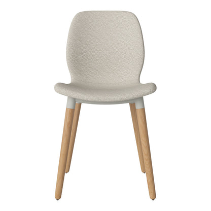 Chaise de salle à manger Seed - Rembourrée - Base en chêne huilé