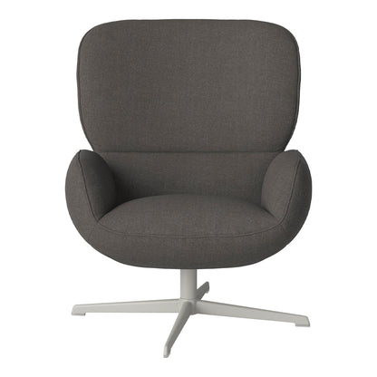 Fauteuil Ripon - Piètement 4 branches - Acier laqué gris