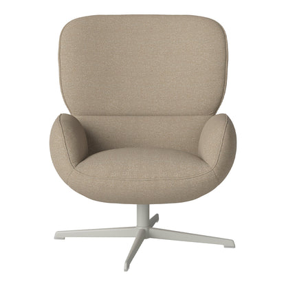 Fauteuil Ripon - Piètement 4 branches - Acier laqué gris
