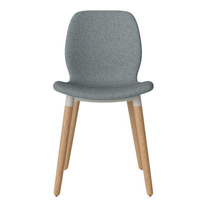 Chaise de salle à manger Seed - Rembourrée - Base en chêne huilé