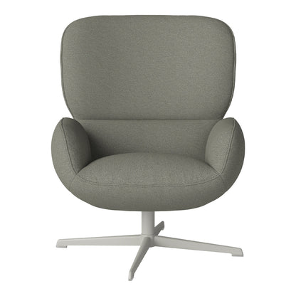 Fauteuil Ripon - Piètement 4 branches - Acier laqué gris