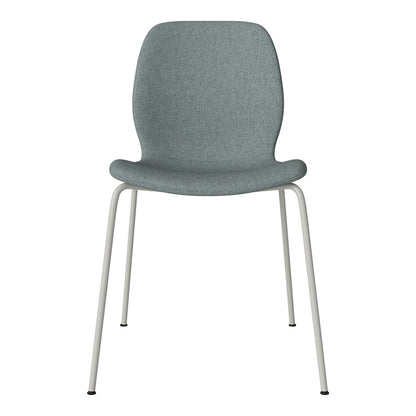 Chaise de salle à manger Seed - Rembourrée - Base en acier, laquée gris