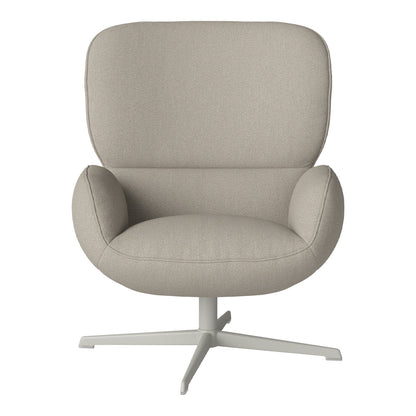 Fauteuil Ripon - Piètement 4 branches - Acier laqué gris