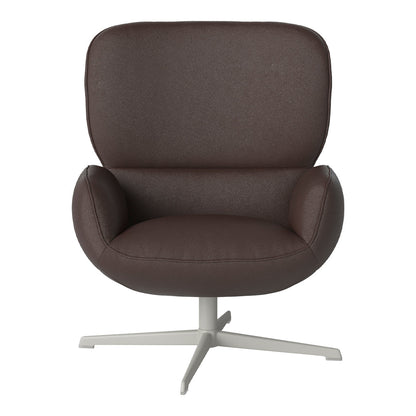 Fauteuil Ripon - Piètement 4 branches - Acier laqué gris