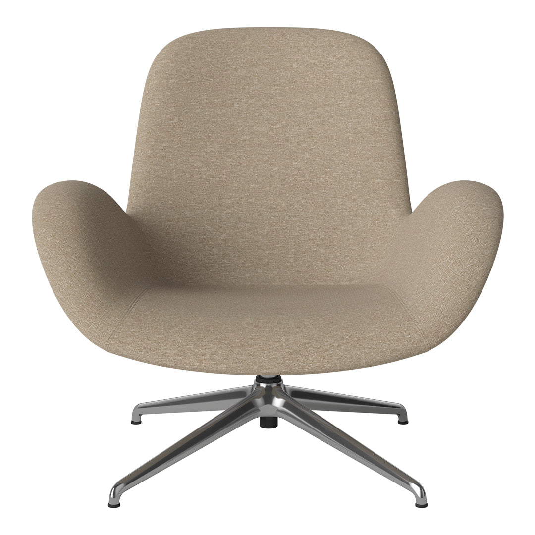 Fauteuil Seed Lounge - Rembourré - Piètement 4 branches - Chrome