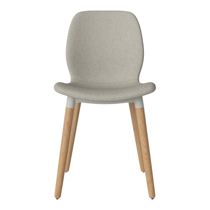 Chaise de salle à manger Seed - Rembourrée - Base en chêne huilé