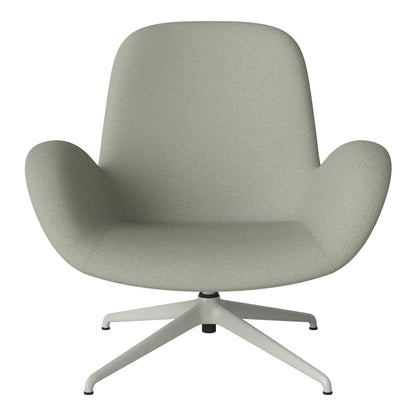 Fauteuil Seed Lounge - Rembourré - Piètement 4 branches - Acier laqué gris