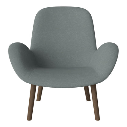 Fauteuil Seed Lounge - Rembourré - Base en chêne huilé, foncé