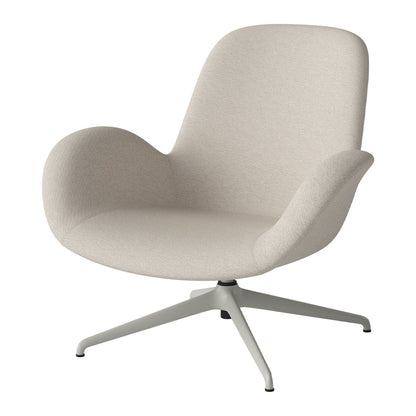 Fauteuil Seed Lounge - Rembourré - Piètement 4 branches - Acier laqué gris