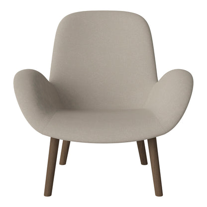 Fauteuil Seed Lounge - Rembourré - Base en chêne huilé, foncé