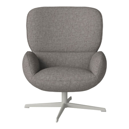 Fauteuil Ripon - Piètement 4 branches - Acier laqué gris