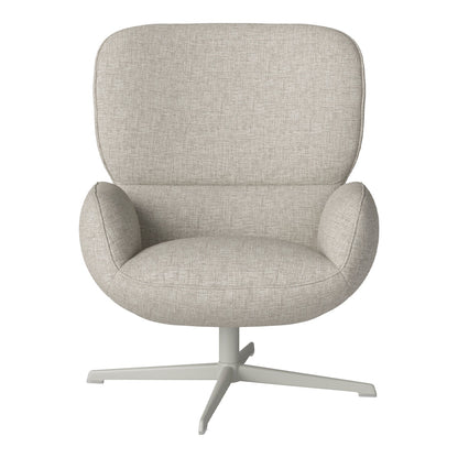 Fauteuil Ripon - Piètement 4 branches - Acier laqué gris