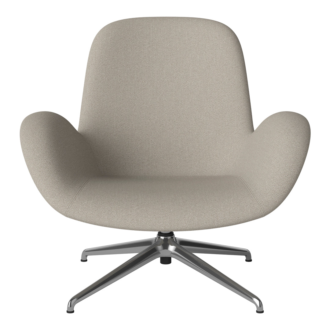 Fauteuil Seed Lounge - Rembourré - Piètement 4 branches - Chrome