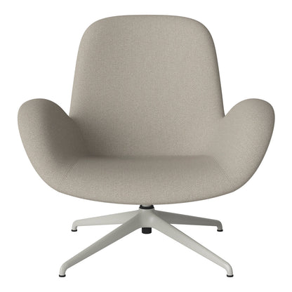 Fauteuil Seed Lounge - Rembourré - Piètement 4 branches - Acier laqué gris