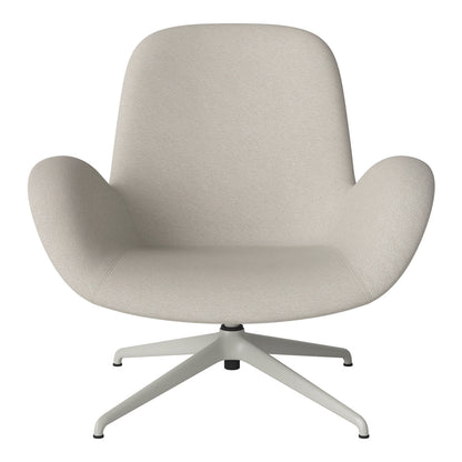 Fauteuil Seed Lounge - Rembourré - Piètement 4 branches - Acier laqué gris