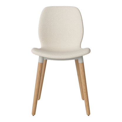 Chaise de salle à manger Seed - Rembourrée - Base en chêne huilé