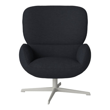 Fauteuil Ripon - Piètement 4 branches - Acier laqué gris